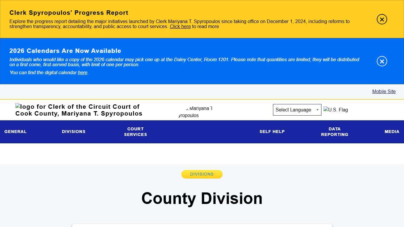 County Division | Clerk of the Circuit Court of Cook County